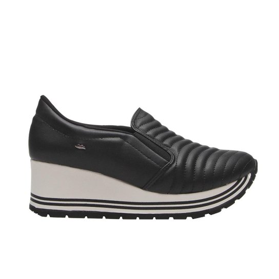 Tênis Dakota Anabela Slip On Matelassê Feminino - Preto Menor preço em Tênis Dakota Anabela Slip On Matelassê Feminino - Preto