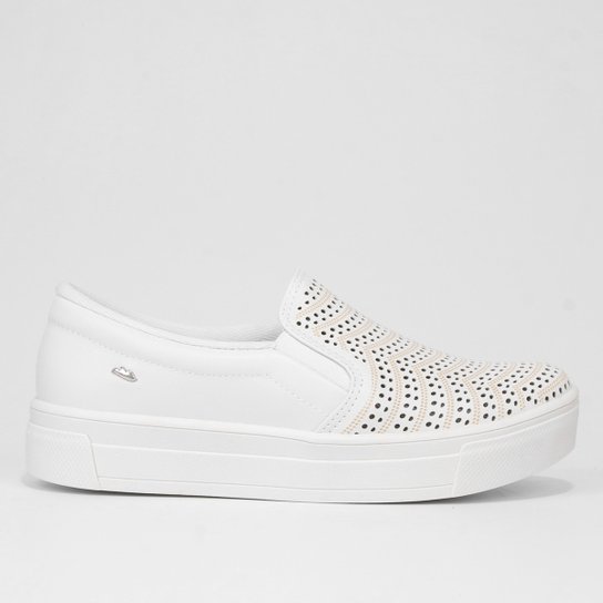 Tênis Dakota Slip On Feminino - Off White Menor preço em Tênis Dakota Slip On Feminino - Off White