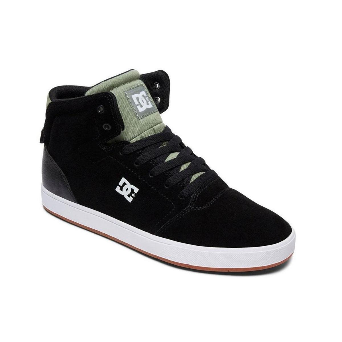 Tênis Preto Cano Alto Masculino ACDC em Couro | ROCK FIT