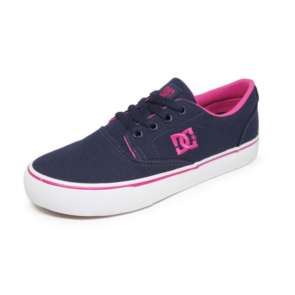Tenis Dc New Flash Navy Pink White Dc Shoes