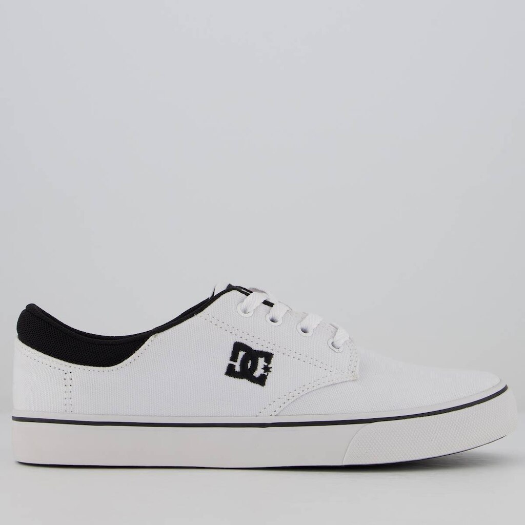 Tênis DC Plaza Lite Branco e Preto