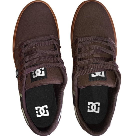 Tênis Dc Shoes Anvil TX LA Camo Marrom Gum