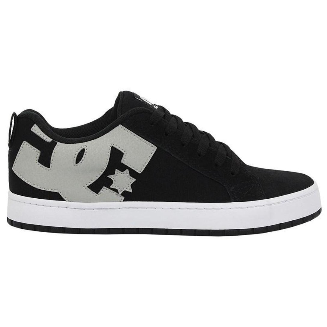 Tênis DC Shoes Court Graffik TX Black Grey White Preto Netshoes