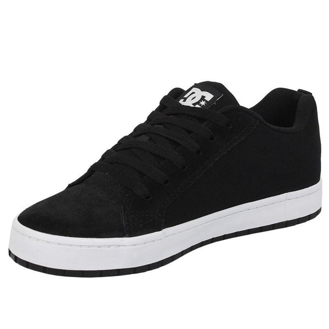 Tênis DC Shoes Court Graffik TX Black Grey White Preto Netshoes