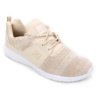 Tênis DC Shoes Heathrow Tx Se Feminino - Bege | Netshoes