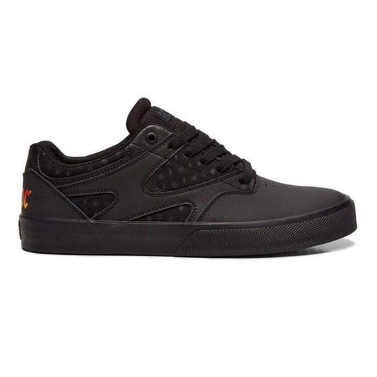 Tênis Dc Shoes Kalis Vulc ACDC Black Black Dk Grey - Preto Menor preço em Tênis Dc Shoes Kalis Vulc ACDC Black Black Dk Grey - Preto