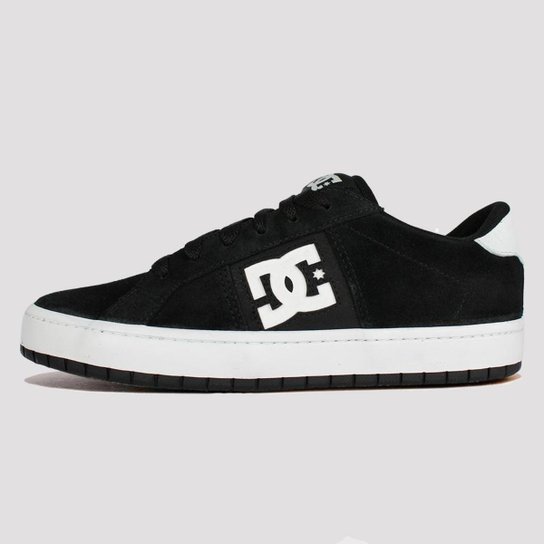 Tênis DC Shoes Striker - Black/ White - Preto Menor preço em Tênis DC Shoes Striker - Black/ White - Preto