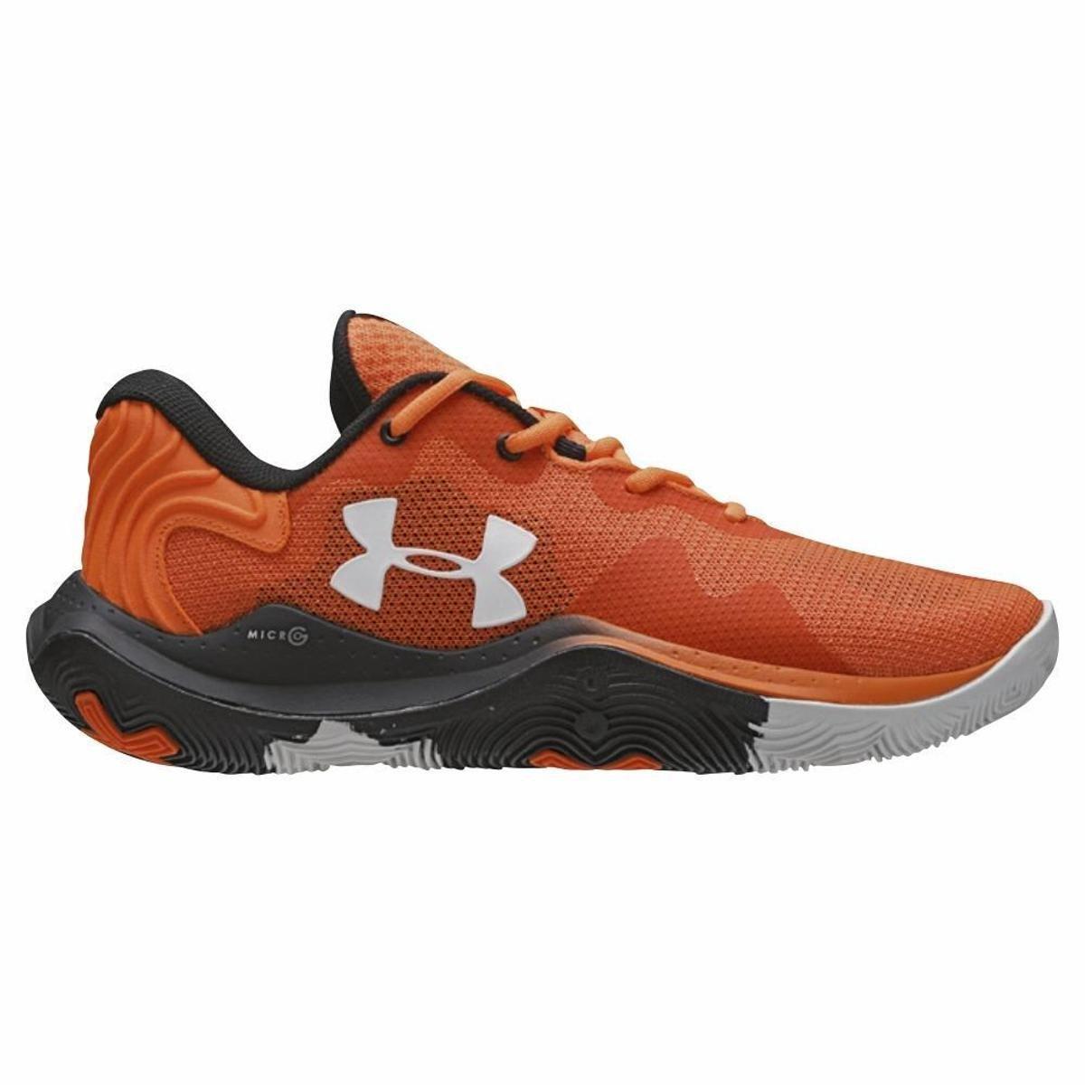 Tênis de Basquete Under Armour Buzzer Masculino Laranja Basket Academia Corrida Menor preço em Tênis de Basquete Under Armour Buzzer Masculino Laranja Basket Academia Corrida