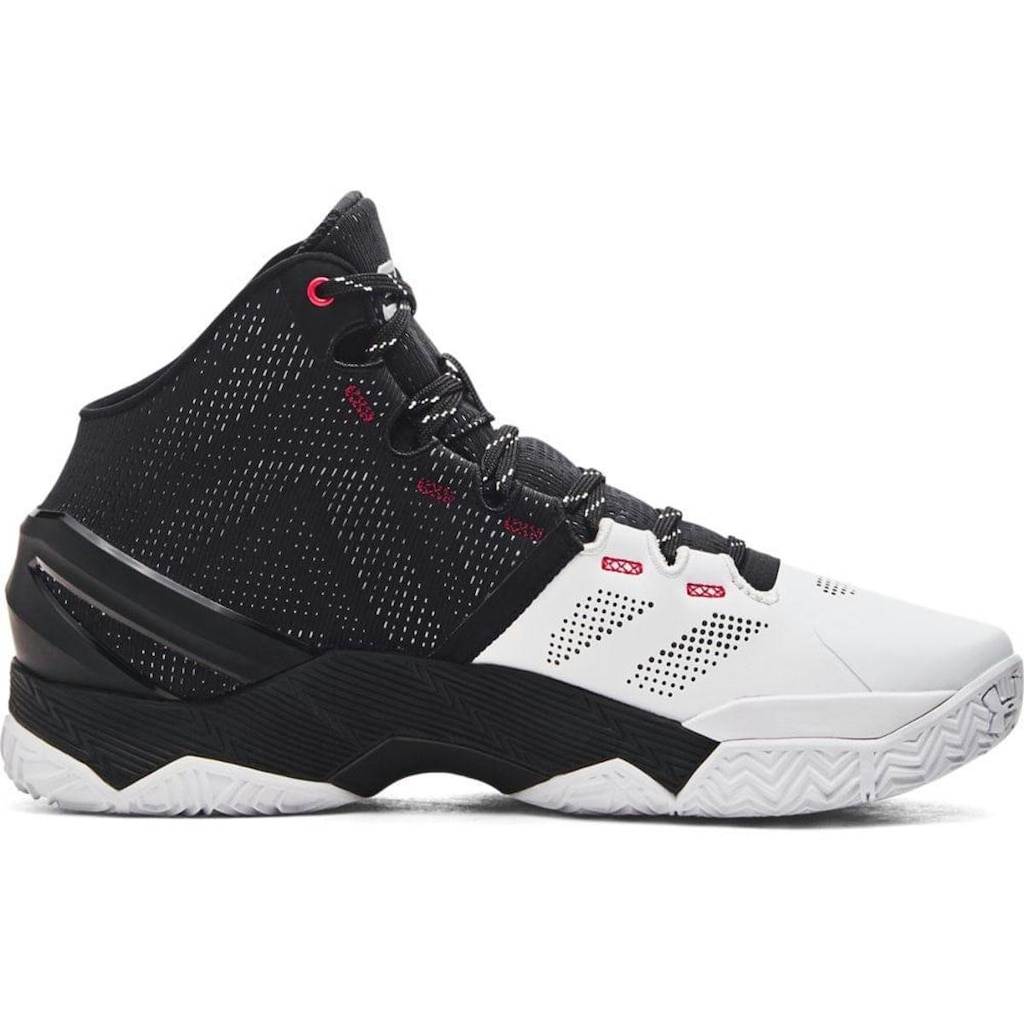 Tênis de Basquete Under Armour Curry 2 Retrô 44 Branco