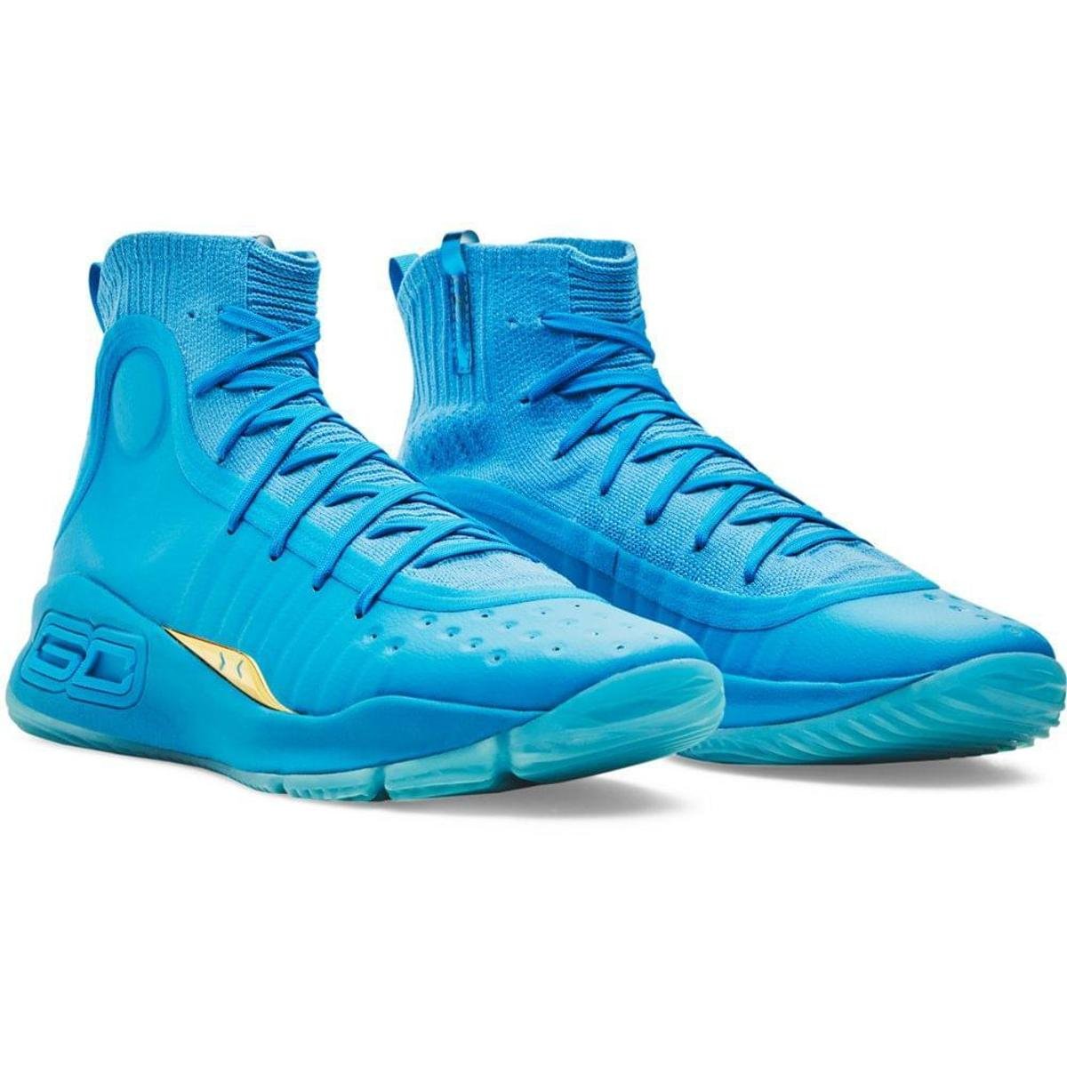 Tênis de Basquete Under Armour Curry 4 Retrô - Azul | Netshoes