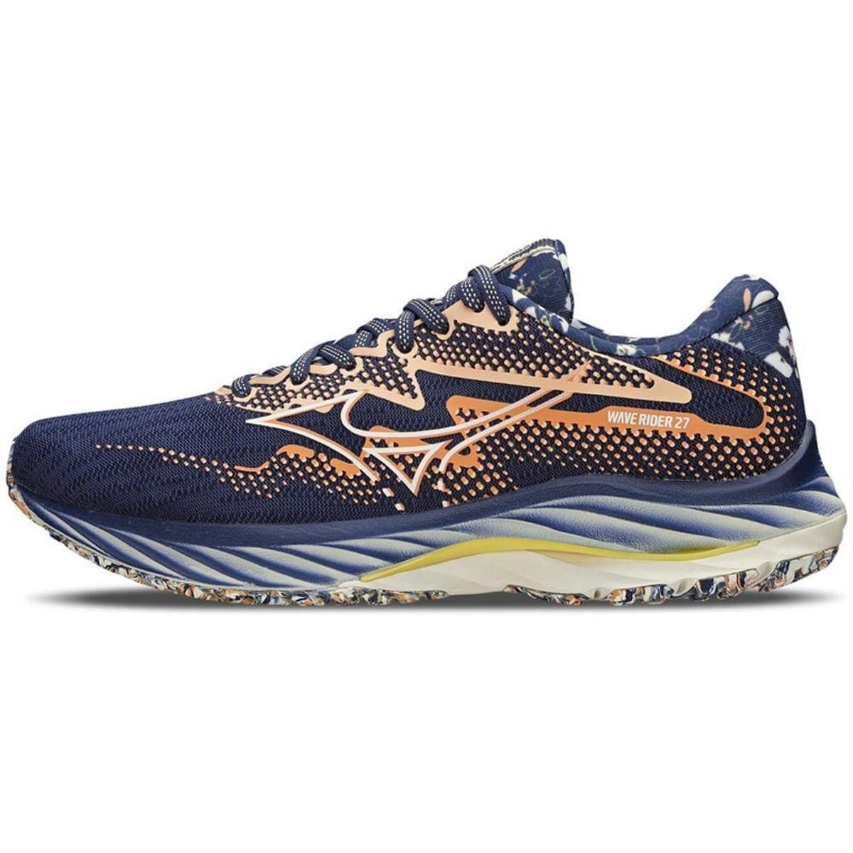 Tênis de Corrida Feminino Mizuno Wave Rider 27 Roxy - Azul | Netshoes