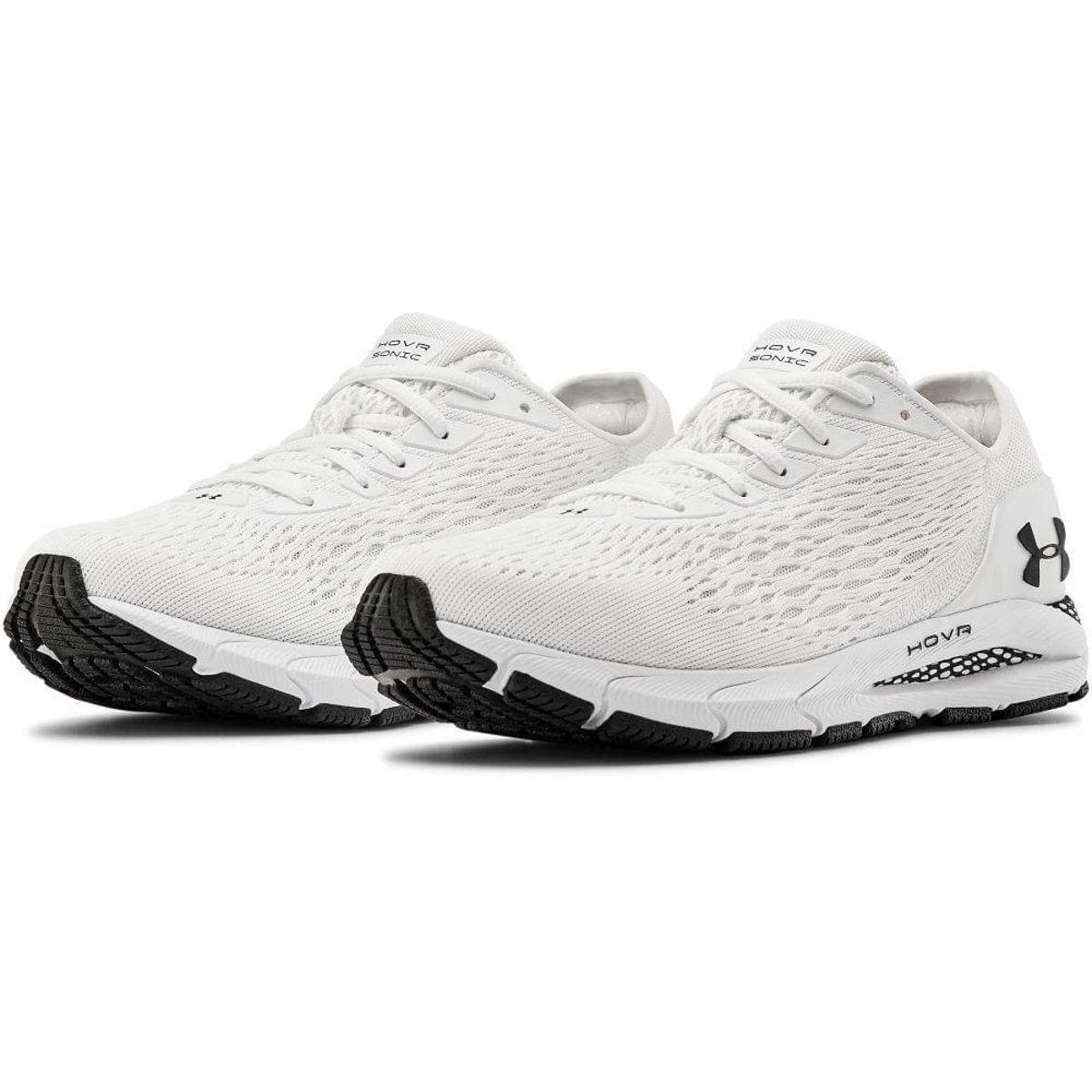 Tênis de Corrida Masculino Under Armour HOVR Sonic 3 Branco Netshoes