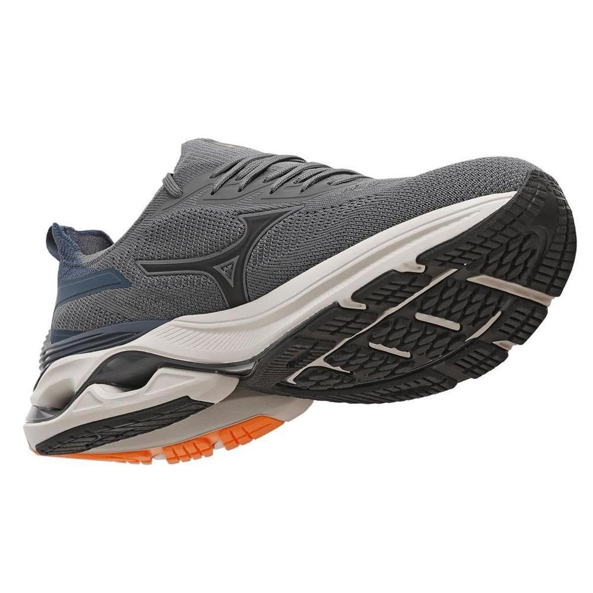 Tênis de Corrida Mizuno Wave Mirai 7 Masculino 39 Cinza - Cinza