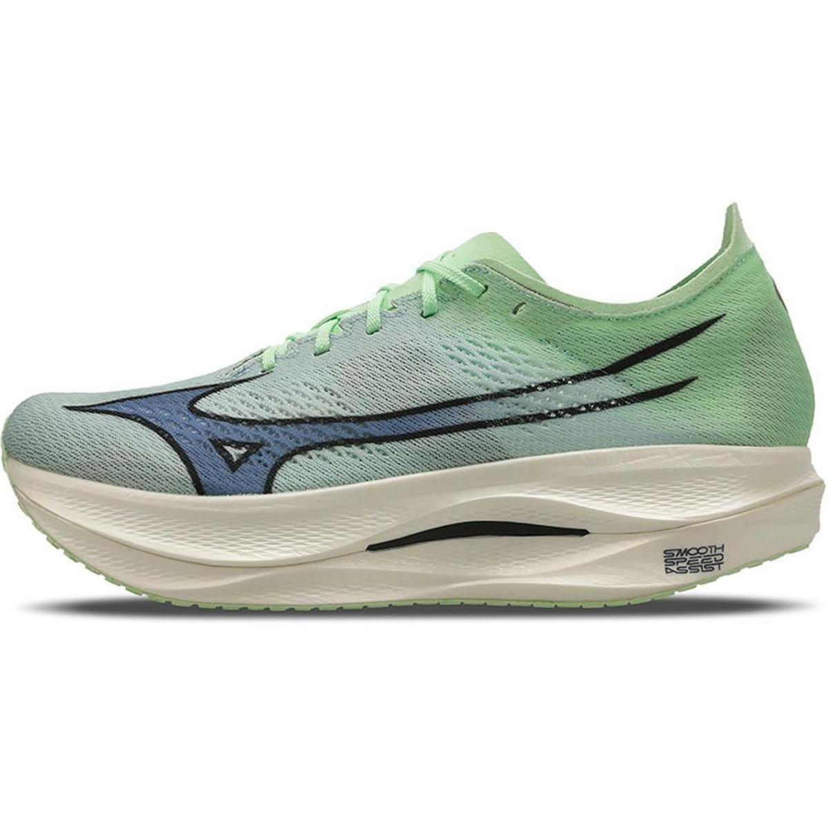 Tênis de Corrida Mizuno Wave Rebellion Pro Low 45 Verde