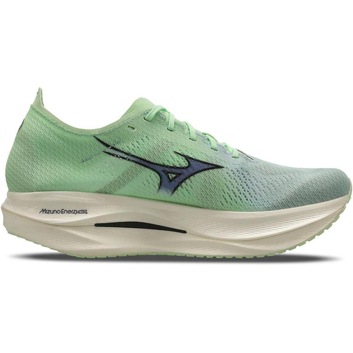 Tênis de Corrida Mizuno Wave Rebellion Pro Low 45 Verde - Verde
