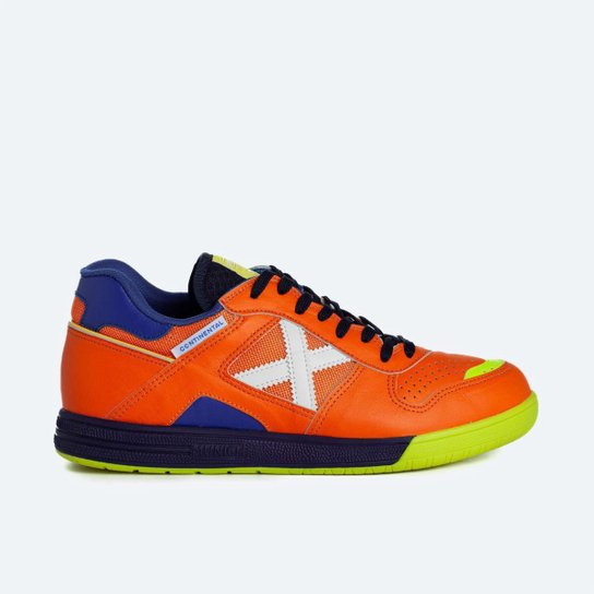 Tênis de Futsal Munich Continental - 937 - Laranja Menor preço em Tênis de Futsal Munich Continental - 937 - Laranja