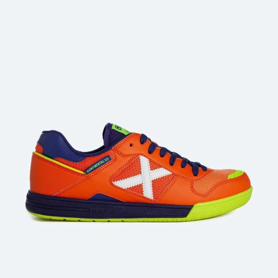 Tênis de Futsal Munich Continental V2 - 37 - Laranja Menor preço em Tênis de Futsal Munich Continental V2 - 37 - Laranja