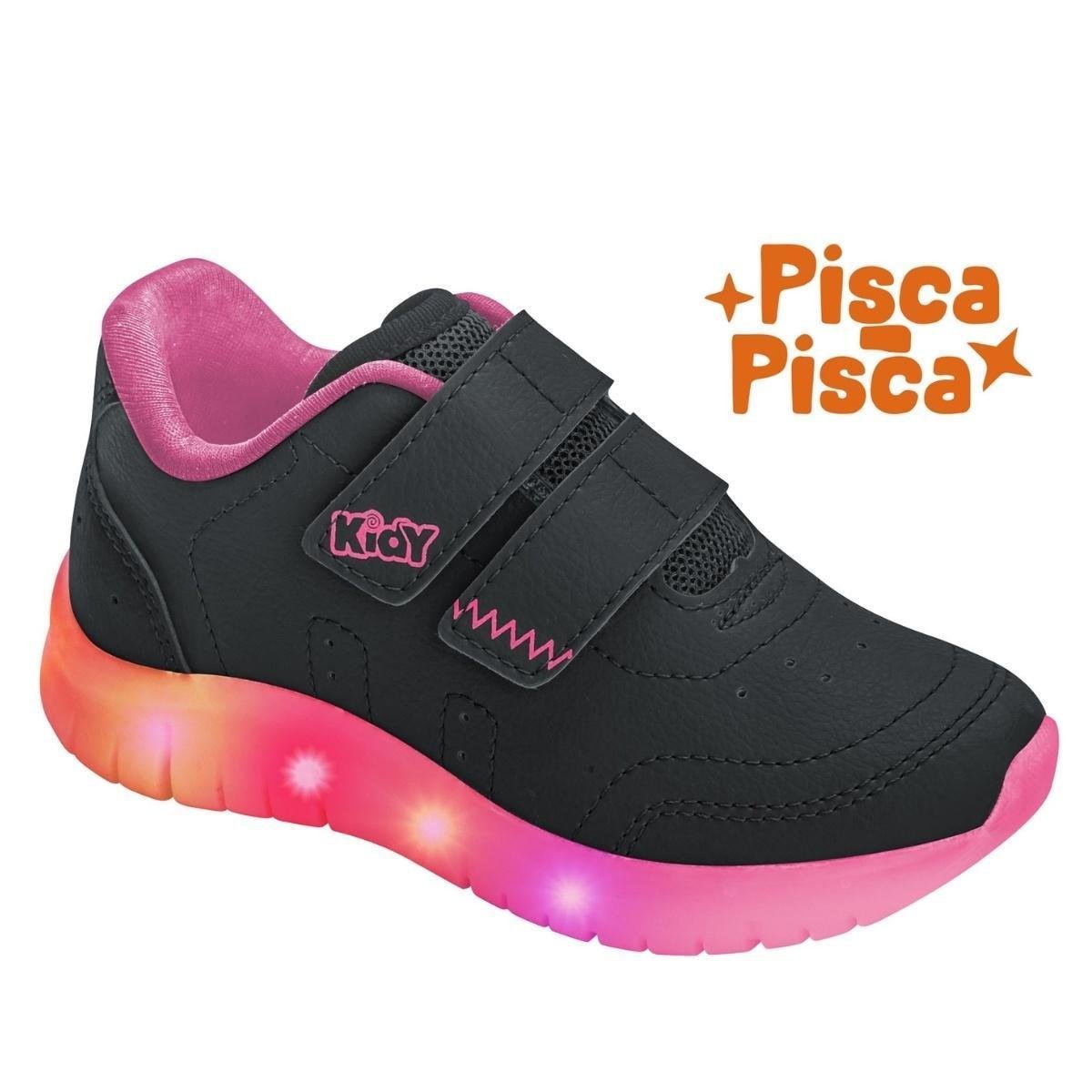 Tênis de Led Infantil Kidy Light Fun Menina Menor preço em Tênis de Led Infantil Kidy Light Fun Menina