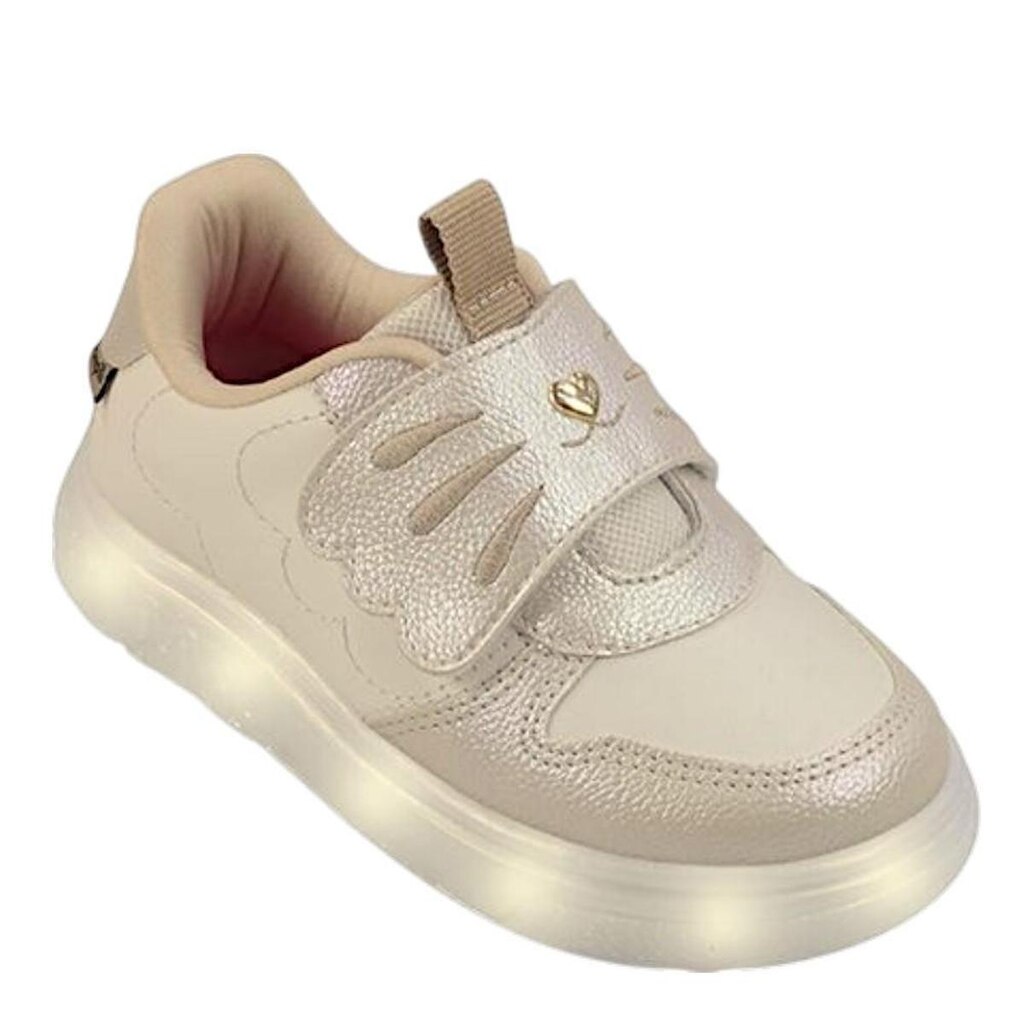 TÊNIS DE LED INFANTIL PAMPILI SNEAKER LUZ COELHINHO NUDE