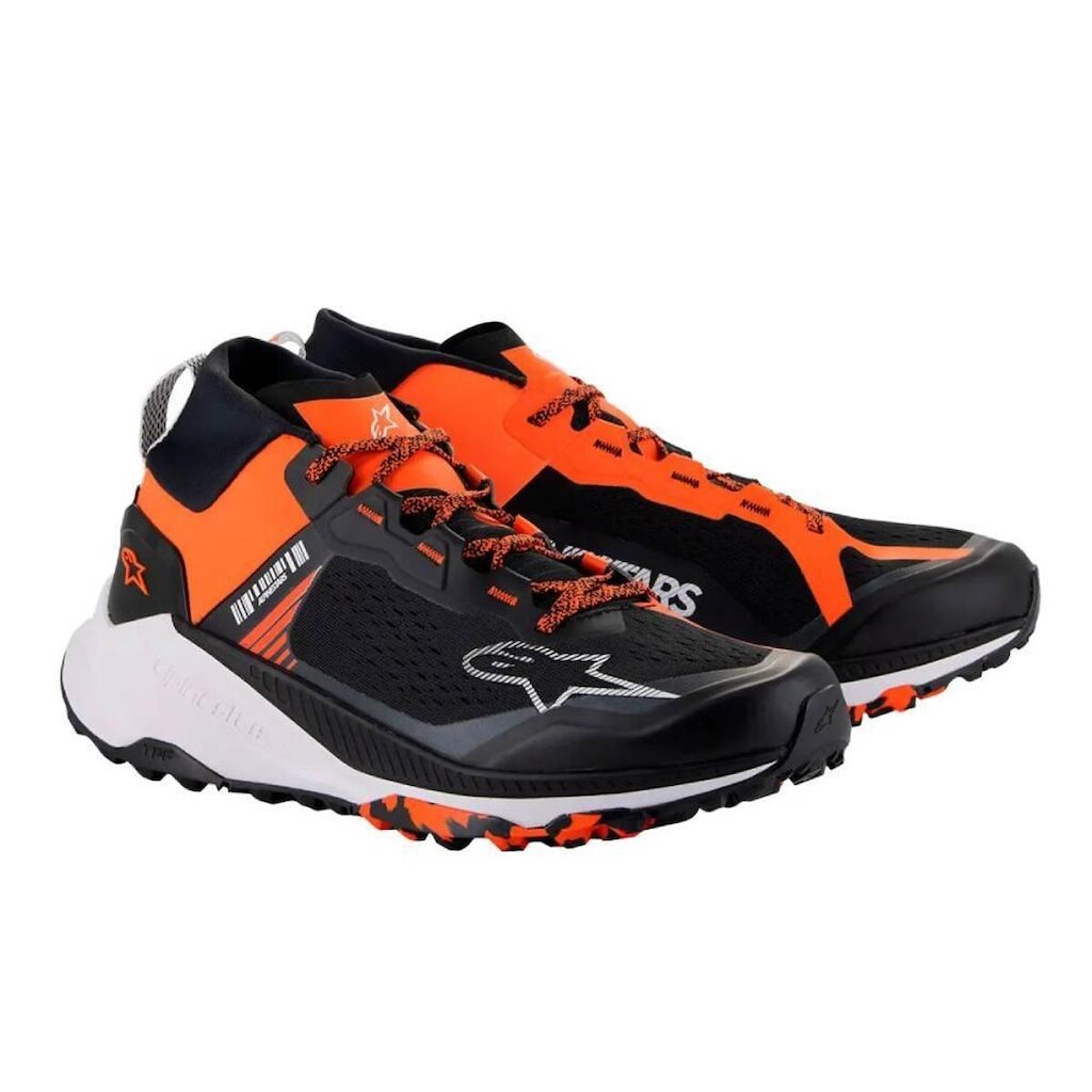Tênis De Pilotagem Alpinestars Meta XR V2 Preto Branco e Laranja
