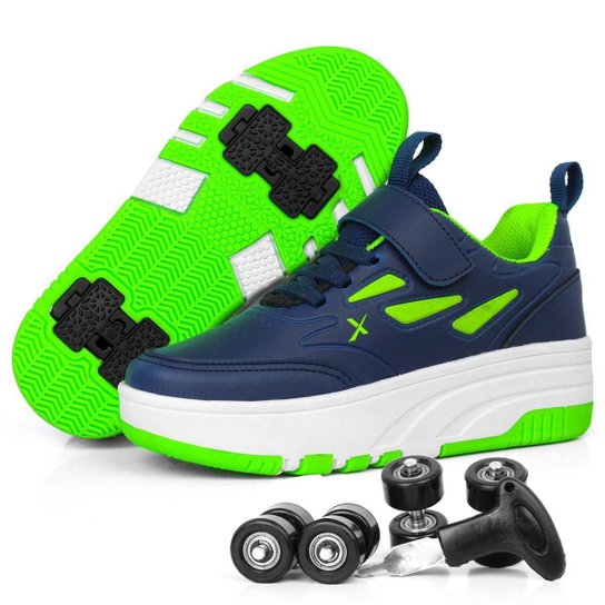 Tênis de Rodinha com Led´s Infantil SapatoFran Masculino - Preto Menor preço em Tênis de Rodinha com Led´s Infantil SapatoFran Masculino - Preto