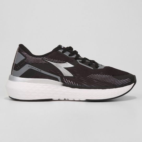Tênis Diadora Capitale - Preto+Chumbo Menor preço em Tênis Diadora Capitale - Preto+Chumbo