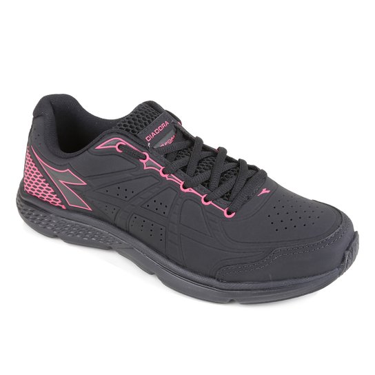 Tênis Diadora Carrera WT Feminino - Preto+Rosa
