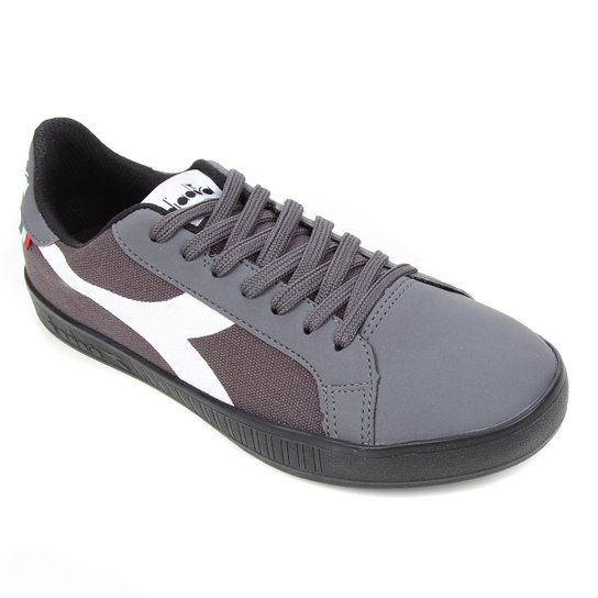 Tênis Diadora Game Canvas Masculino - Grafite+Preto Menor preço em Tênis Diadora Game Canvas Masculino - Grafite+Preto