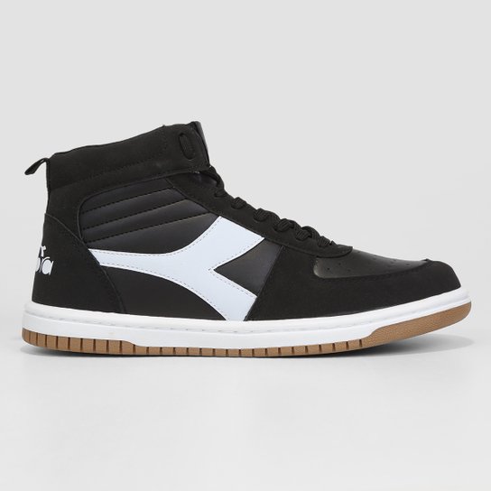 Tênis Diadora Hi-Off Screen - Preto+Branco Menor preço em Tênis Diadora Hi-Off Screen - Preto+Branco