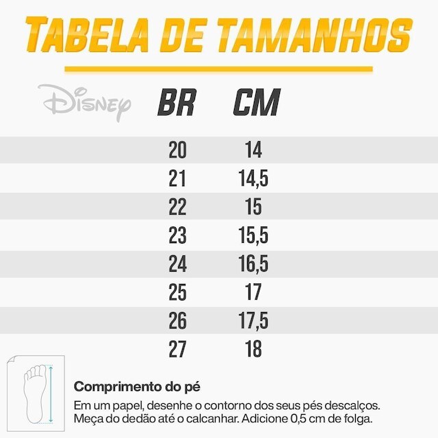 Tênis Disney Casual Mickey Infantil