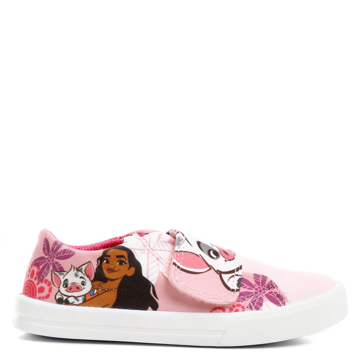 Tênis Disney Moana Velcro Infantil - Rosa | Netshoes