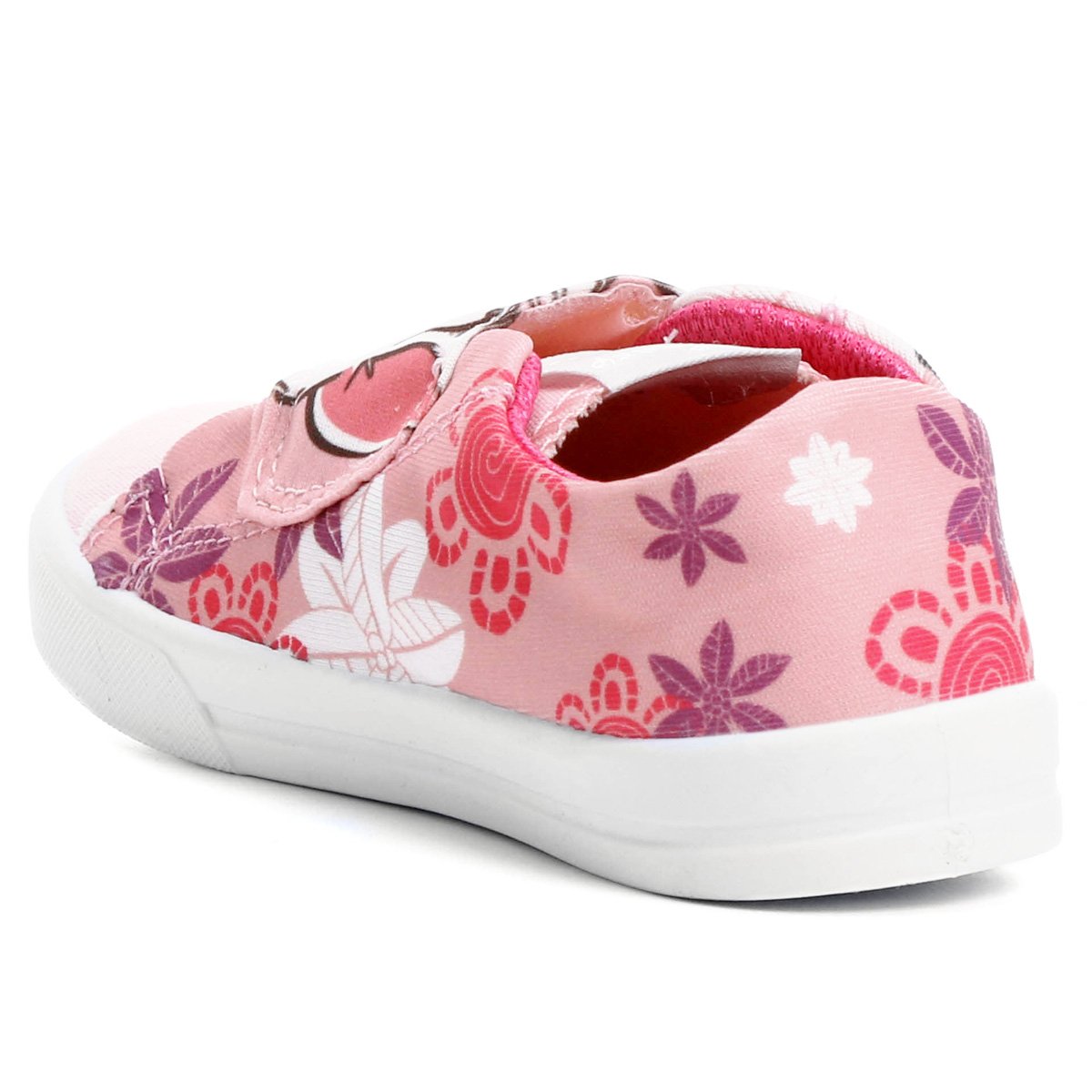 Tênis Disney Moana Velcro Infantil - Rosa | Netshoes