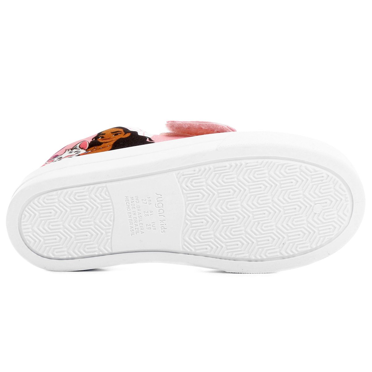 Tênis Disney Moana Velcro Infantil - Rosa | Netshoes