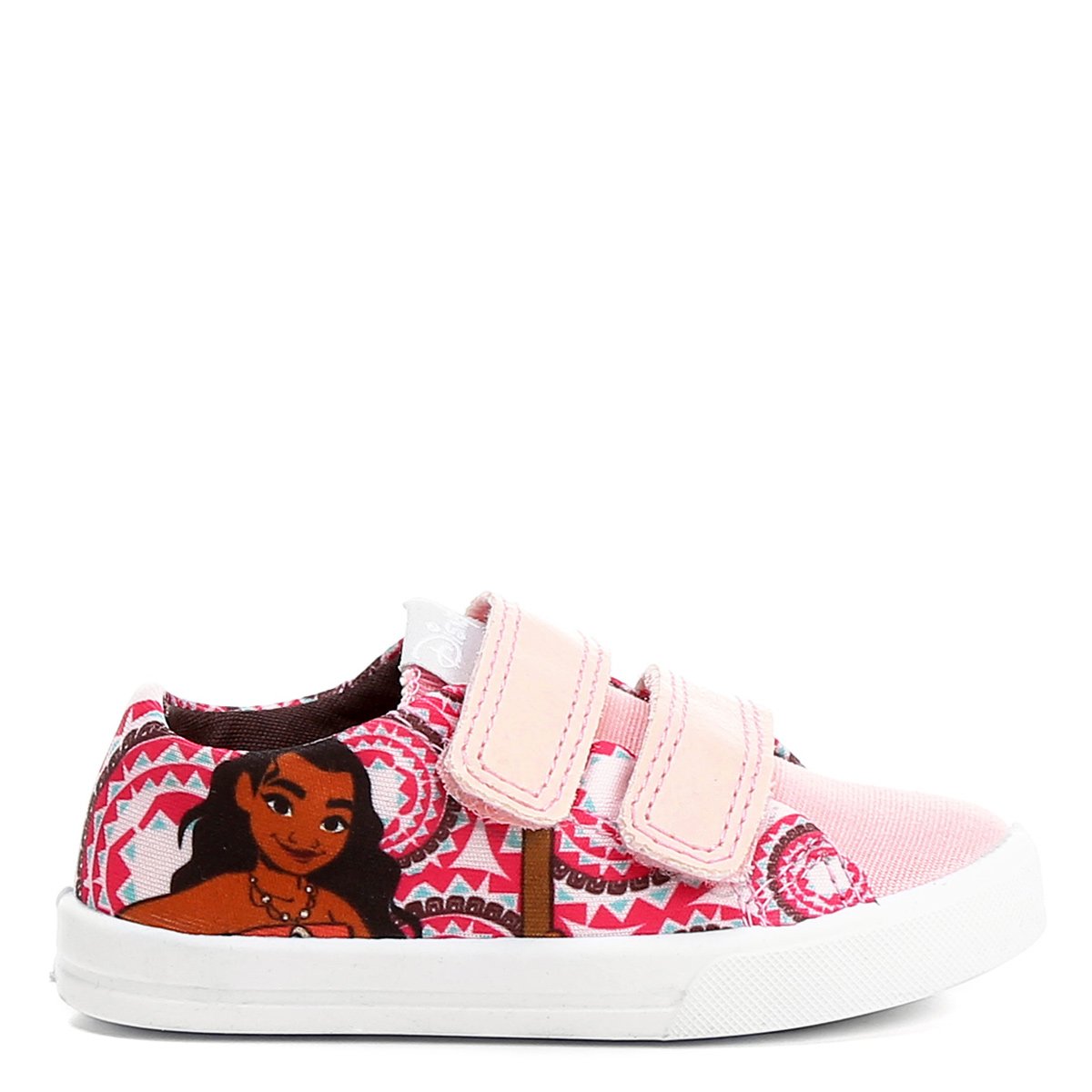 Tênis Disney Moana Velcro Infantil - Rosa | Netshoes