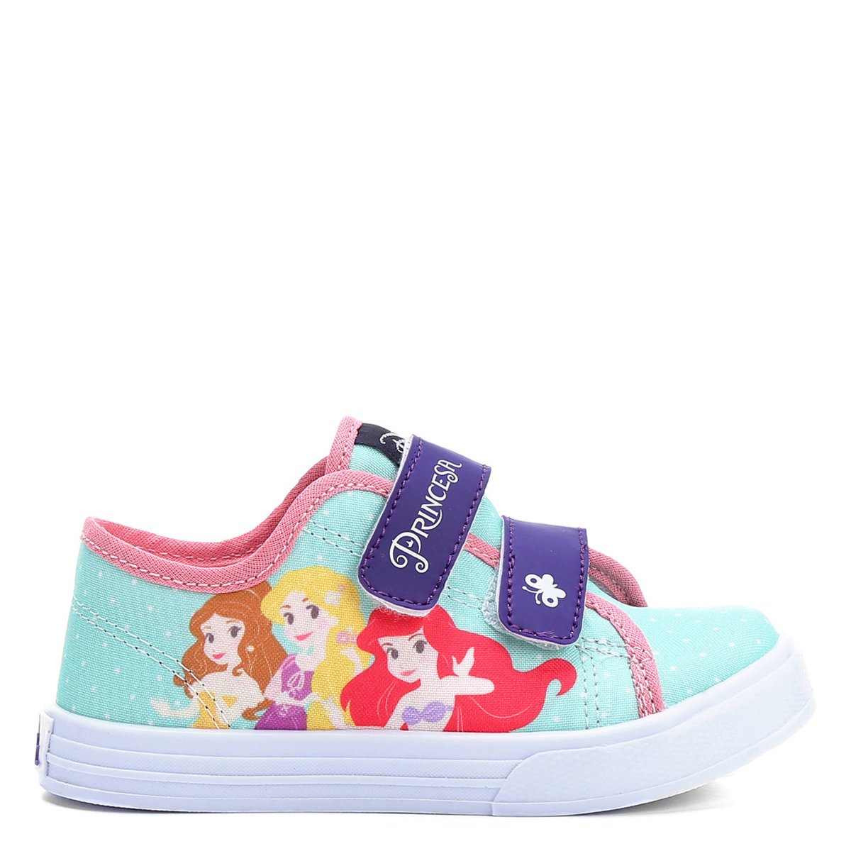tênis disney princesas velcro infantil