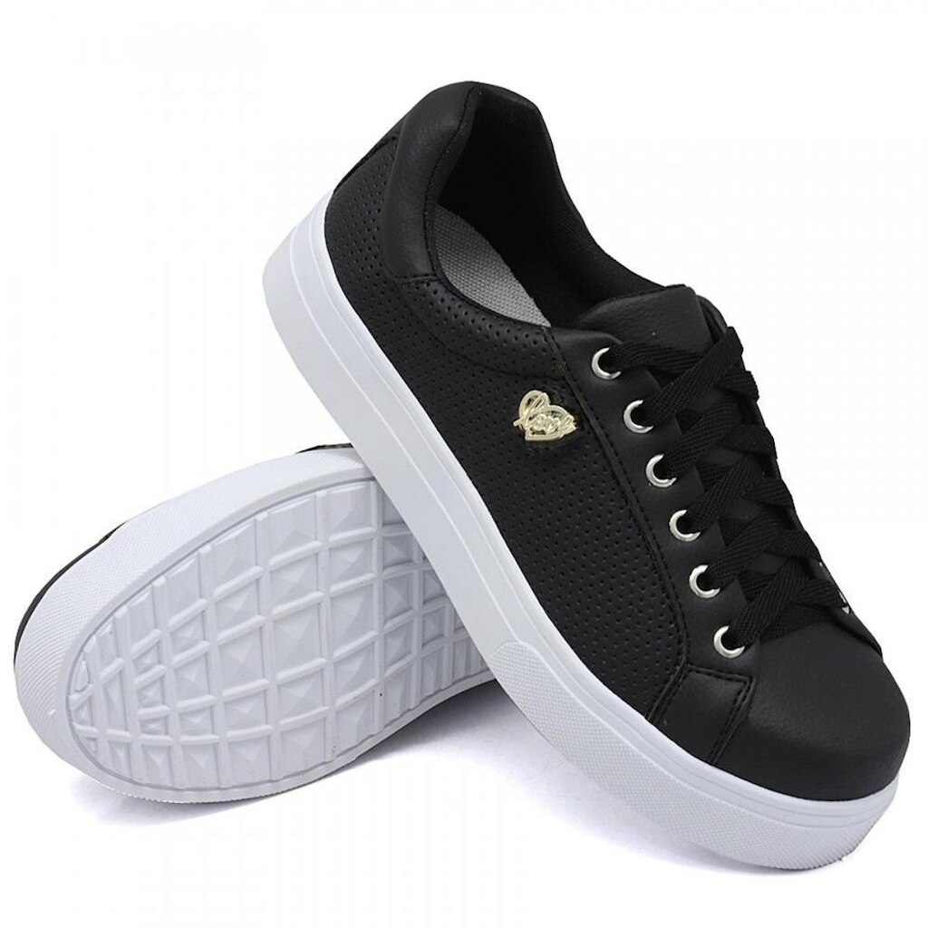 Tênis Dk Uze Shoes Com Cadarço e Sola Leve Feminino
