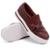 Tênis Dk Uze Shoes Slip On Sola Borracha Leve com Listra Feminino - Vinho