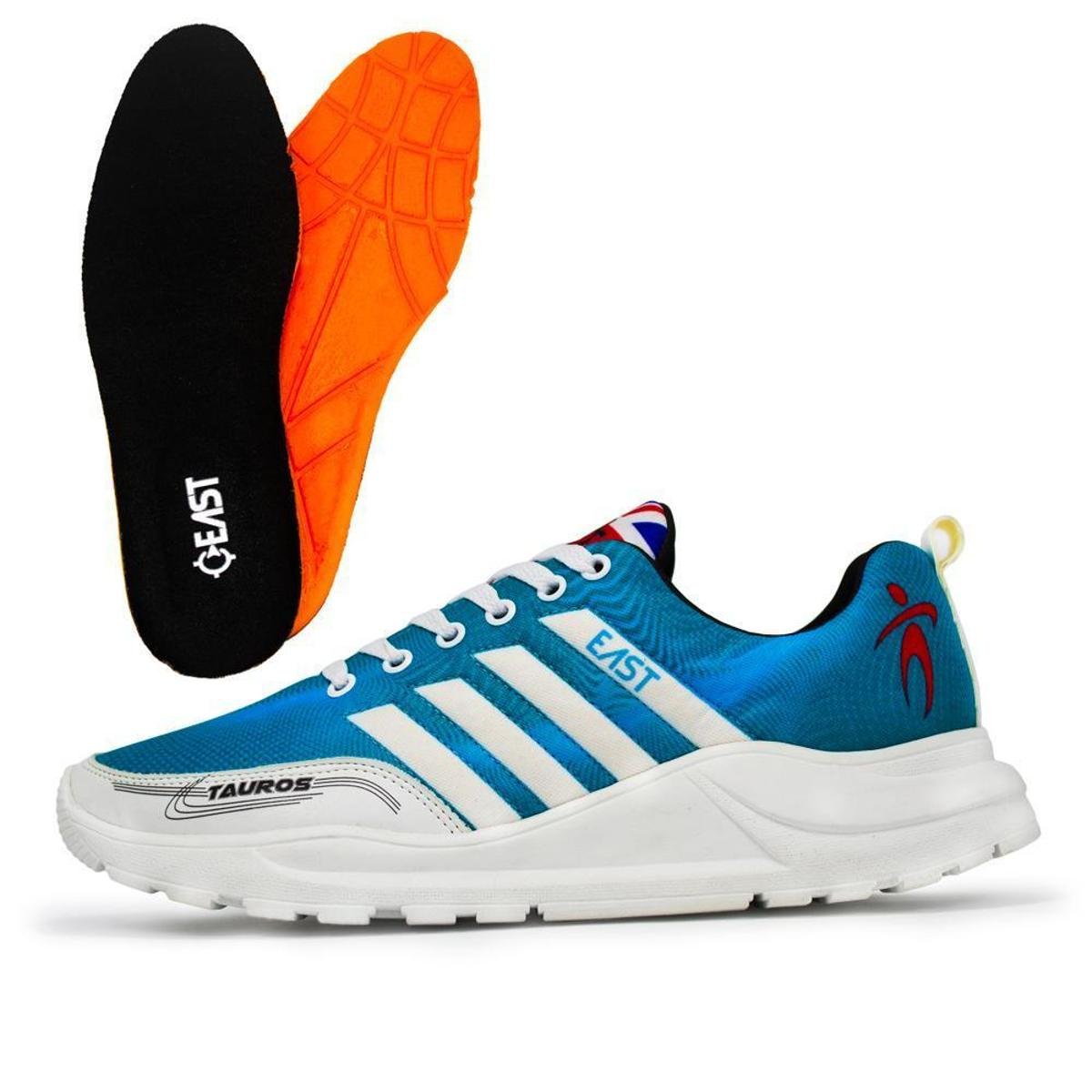 Tênis East Tauros Advanced Ciano com Palmilha de Gel Menor preço em Tênis East Tauros Advanced Ciano com Palmilha de Gel