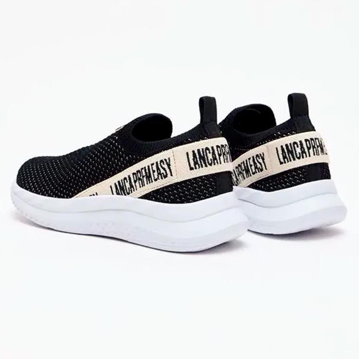 Tênis Easy Lança Perfume Knit Gorgurão Feminino - Preto | Netshoes