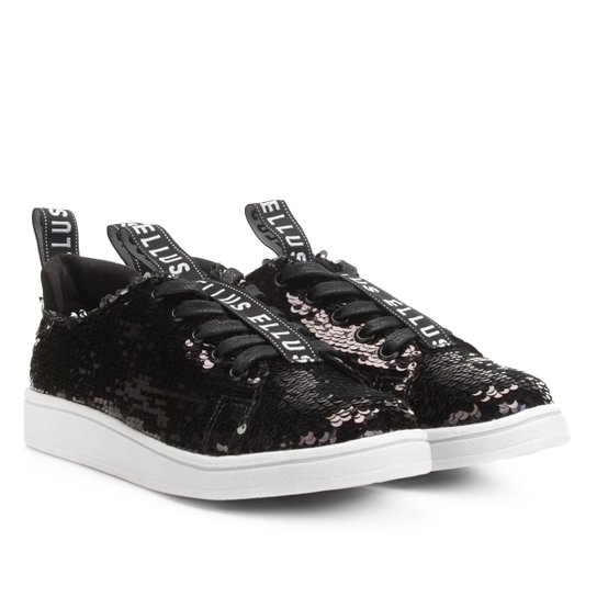 Tênis Ellus Paetê Feminino - Preto