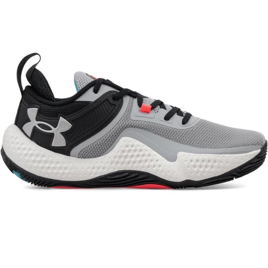 Tênis Esporte Under Armour Basket Dagger - Cinza+Preto Menor preço em Tênis Esporte Under Armour Basket Dagger - Cinza+Preto