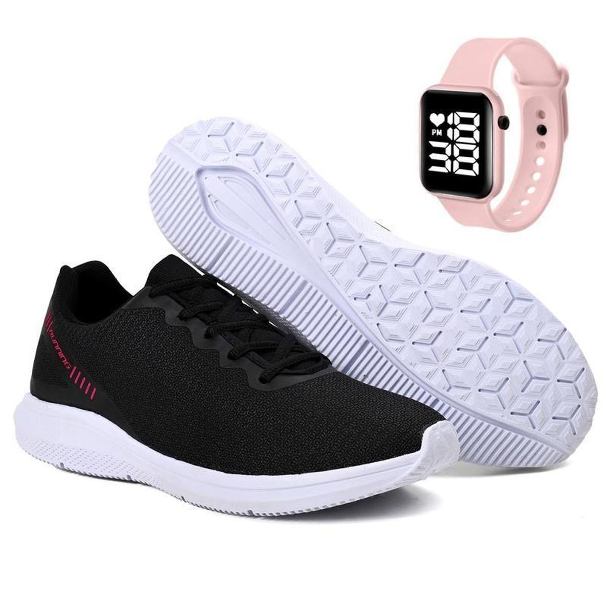 Tenis Esportivo 2000 Caminhada Corrida Academia Confortável Leve + Relógio Menor preço em Tenis Esportivo 2000 Caminhada Corrida Academia Confortável Leve + Relógio