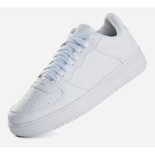 Tênis esportivo casual unissex Preto - Branco Menor preço em Tênis esportivo casual unissex Preto - Branco