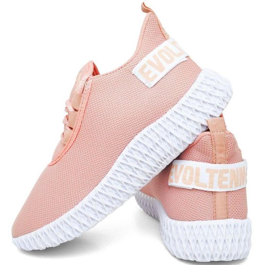 Tênis Esportivo Feminino Boost Colmeia Leve Academia Moderno - Nude Menor preço em Tênis Esportivo Feminino Boost Colmeia Leve Academia Moderno - Nude