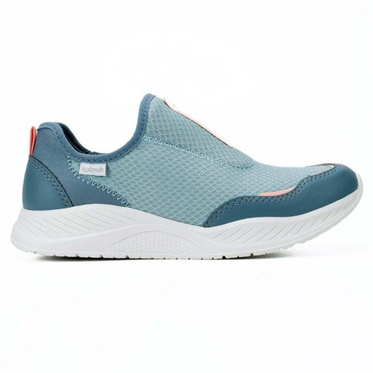 Tênis Esportivo Feminino Slip On Azul Seal Kolosh K7143-0004 - Azul Claro Menor preço em Tênis Esportivo Feminino Slip On Azul Seal Kolosh K7143-0004 - Azul Claro