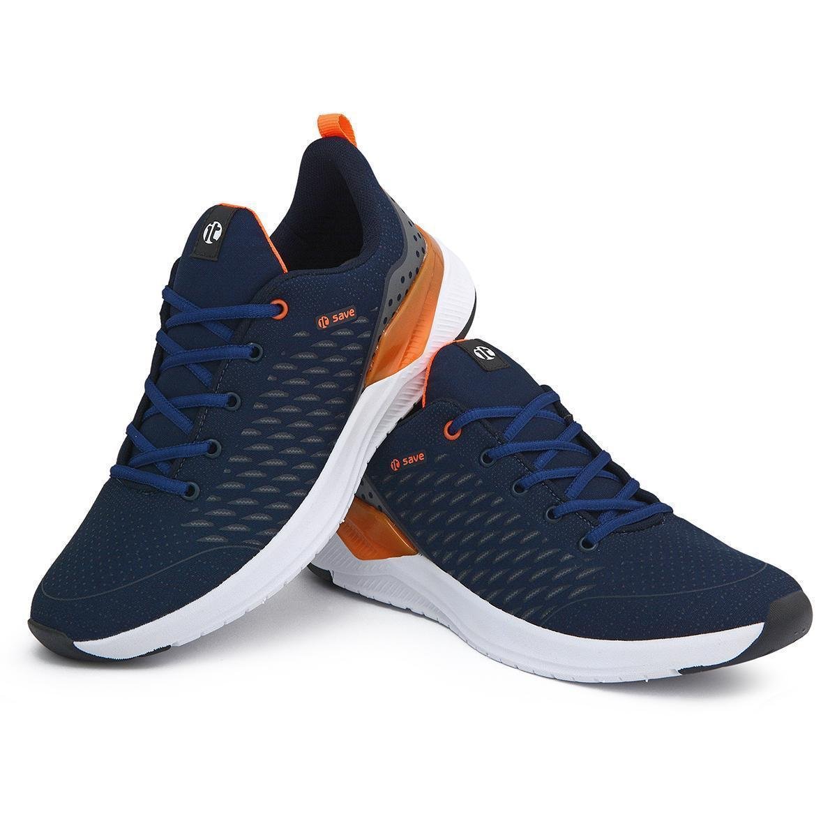 Tênis Esportivo It Shoes Amortecedor Gel Masculino Azul Netshoes