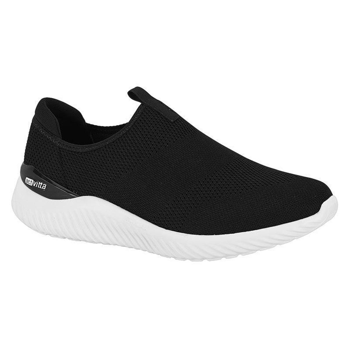 TENIS ESPORTIVO MASCULINO ACTVITTA SEM CADARÇO 4901228 Preto