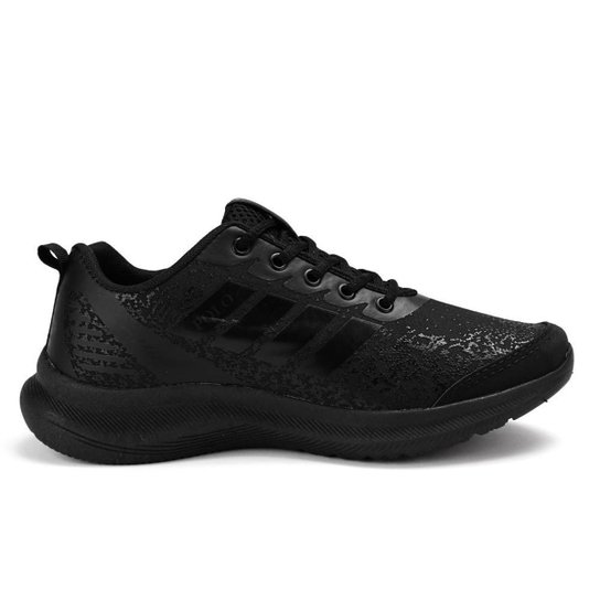 Tênis Esportivo Sneaker Polo Running Masculino - Preto Menor preço em Tênis Esportivo Sneaker Polo Running Masculino - Preto
