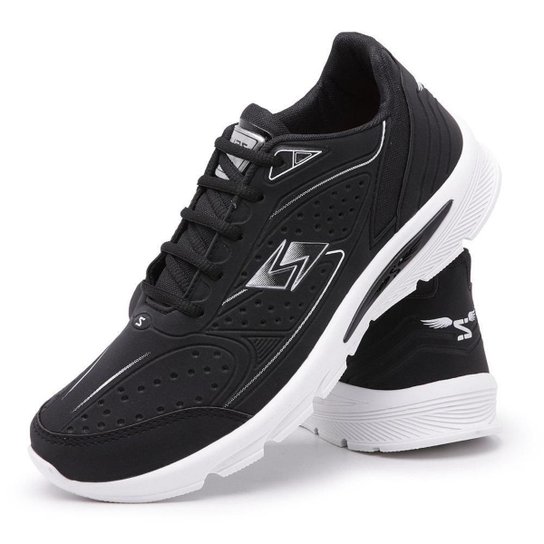 Tênis Esportivo Zeus MNX Caminhada Confortável Masculino - Preto Menor preço em Tênis Esportivo Zeus MNX Caminhada Confortável Masculino - Preto