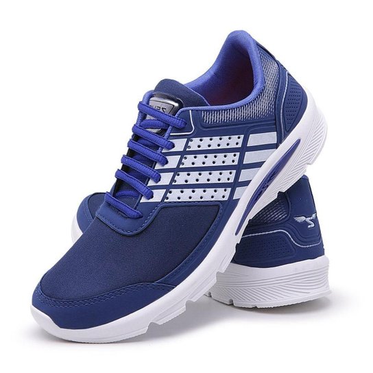 Tênis Esportivo Zeus RKX Solado Borracha Macio Masculino - Azul Menor preço em Tênis Esportivo Zeus RKX Solado Borracha Macio Masculino - Azul